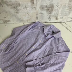 Chaps Purple Textured Button Down Shirt